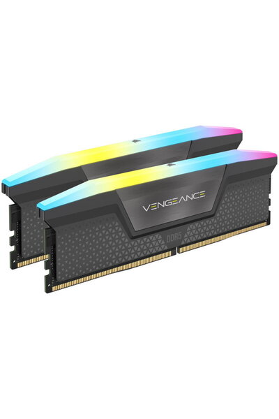 Corsair Μνήμες RAM Vengeance RGB 32GB DDR5 6000MHz CL30 Κιτ Διπλού Καναλιού