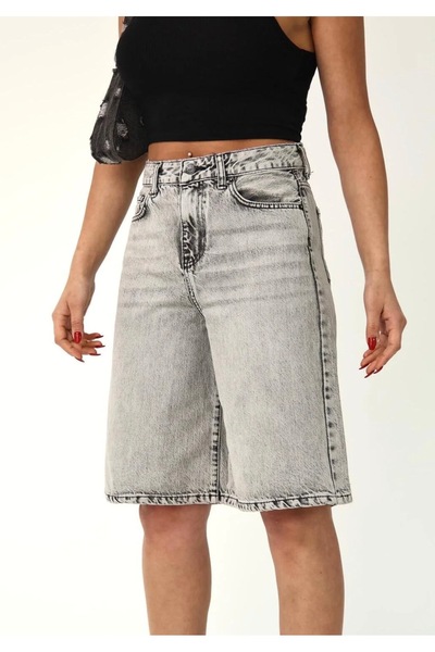 komera ΓΥΝΑΙΚΕΙΟ ΣΟΡΤΣ ΤΖΙΝ ΣΕ ΓΚΡΙ ΧΡΩΜΑ