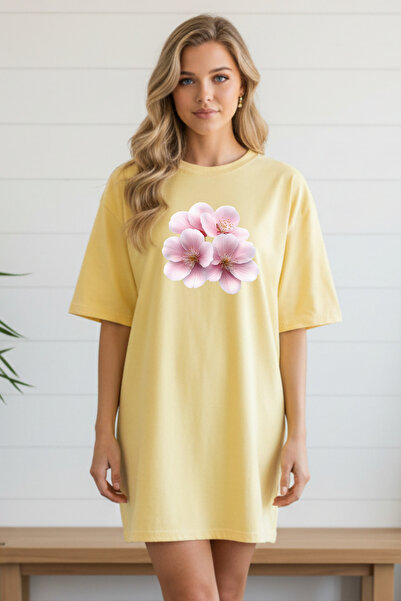 HOFFNUNG Γυναικείο νυχτικό με κοντό μανίκι και λαιμόκοψη ποδηλάτου