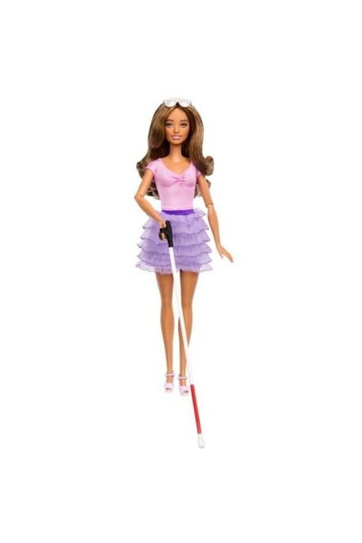 Mattel Games MATTEL Fashionistas, papusa HRH17, rochie roz cu volane, 325x100...