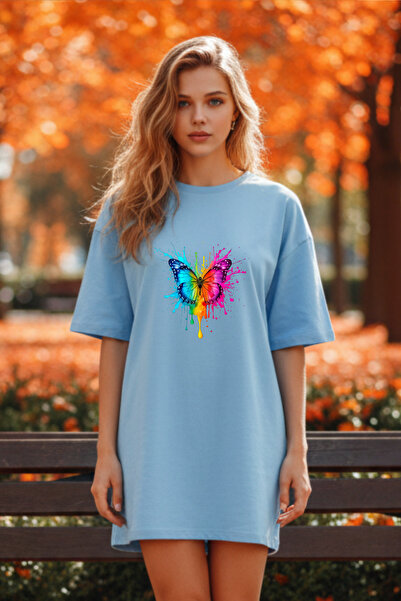 HOFFNUNG Women's Short Sleeve Crew Neck Dress Nightgown