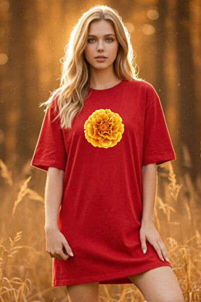 Pink Sky Elbisee Women's Relaxed Fit Dress – Yellow Floral Print