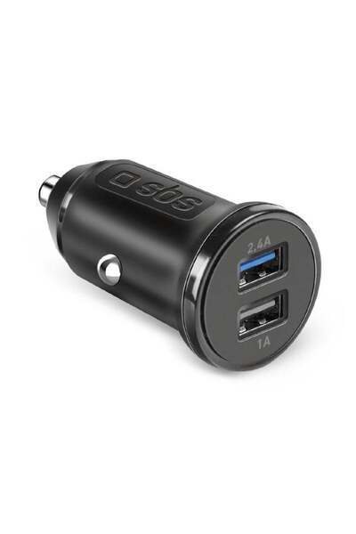 SBS Car Charger 2xUSB/2.4A Black TECR2USB24AFAST