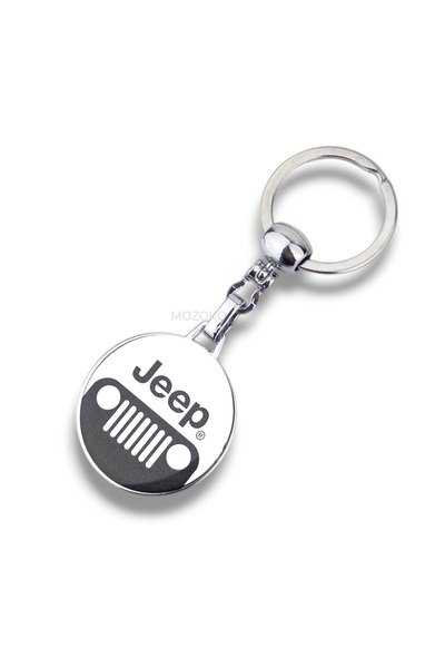 MOZOKO Breloc auto elegant, de înaltă calitate, cu logo Jeep imprimat prin tr...
