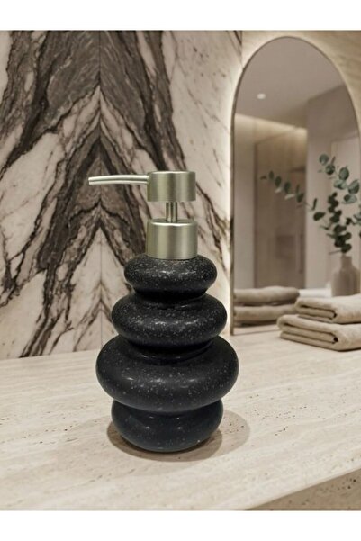 LAVORA Sunflower Liquid Soap Dispenser Black 260 ml