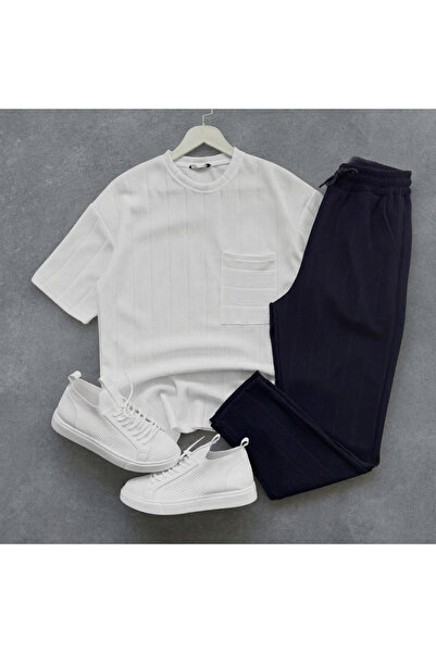 viperkombin Corduroy T-Shirt and Sweatpants Set 2-Piece Set Full Fit