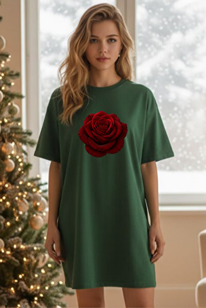 HOFFNUNG Women's Short Sleeve Crew Neck Dress Nightgown