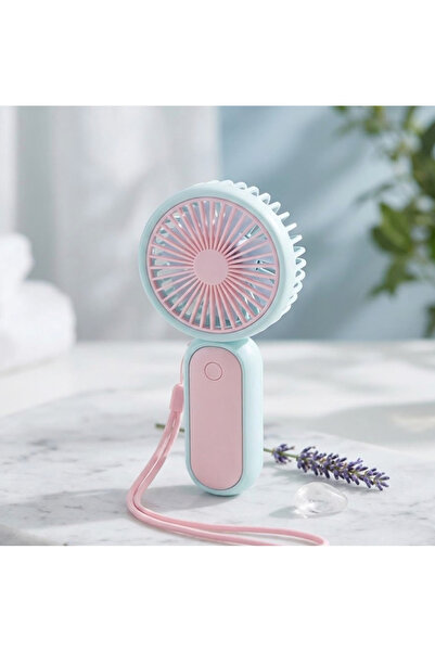 Mihristore Tek Kademeli Şarjlı Taşınabilir El Ve Masaüstü Fanı Mini Masaüstü Fan