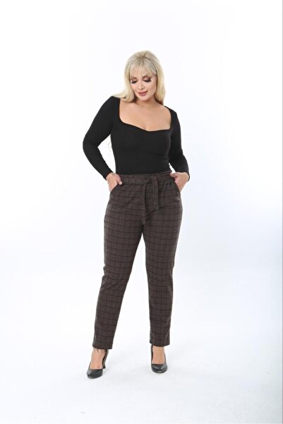 Sea Queen Women's Plus Size High Waist Sash Print Camisole Pants
