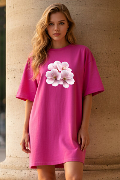 HOFFNUNG Γυναικείο νυχτικό με κοντό μανίκι και λαιμόκοψη ποδηλάτου