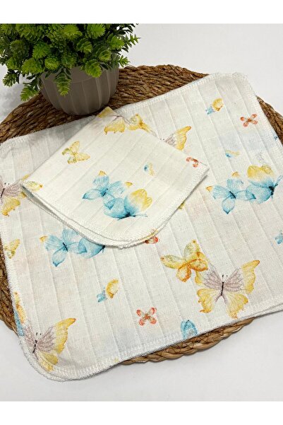 LUMİBABY BUTİK 2 Layers of Muslin Mouth Wipes (8 Pieces)
