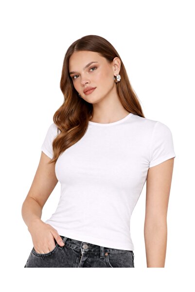 Bisiklet Yaka Basic Ultra Soft Kadın Kısa Kol Body