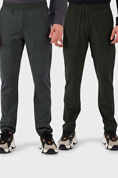 Buratti Normal Fit Cargo Pocket Elastic Waist Trekking και Courier Παντελόνι ...