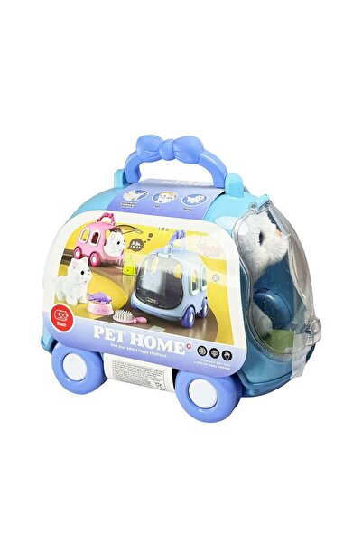 Vardem JND-6801 Taşıma Araba Çantalı Hareketli Pilli Kedi Set -Vardem Oyuncak