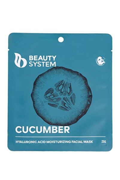 BEAUTY SYSTEM ماسك الخيار وحمض الهيالورونيك للوجه 25 جرام