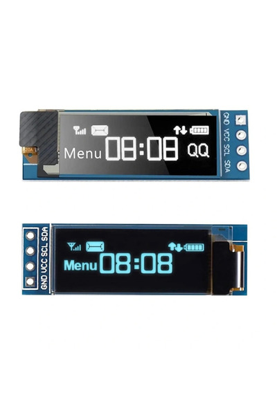 Sensör Modül 128x32 0.91 inch Mavi Oled Lcd Ekran SSD1306