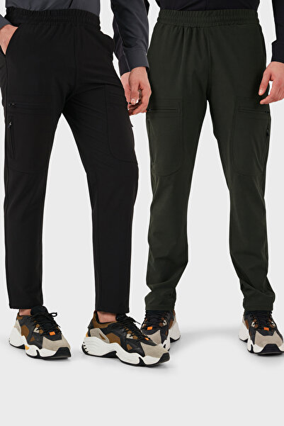 Buratti Normal Fit Cargo Pocket Elastic Waist Trekking και Courier Παντελόνι ...