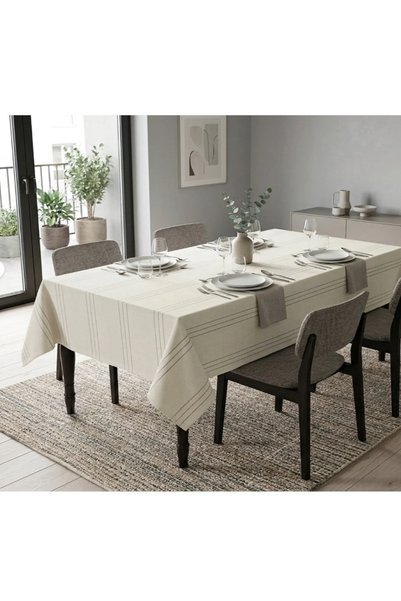 Bilgiçler Tekstil Stain-Free Tablecloth - Stain Resistant - 160 X 220 cm