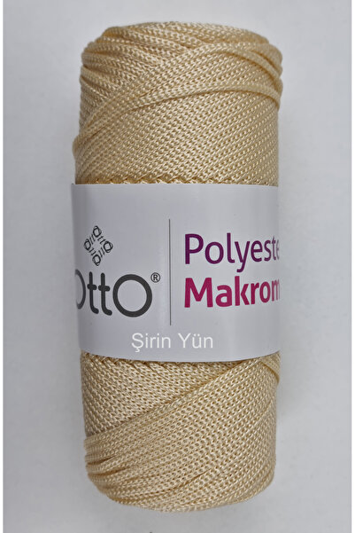 Otto %100 Polyester Örgü İpi - Çanta ve Makrome İpi - Vanilya