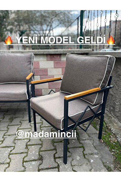 MADAMİNCİ Balkon Bahçe Mobilyası Fermurlı Fitilli Minder Kılıfı 55*60 Ölçüler...