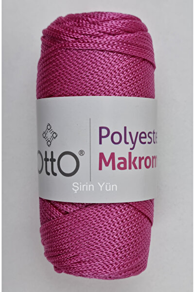 Otto %100 Polyester Örgü İpi - Çanta ve Makrome İpi - Pembe