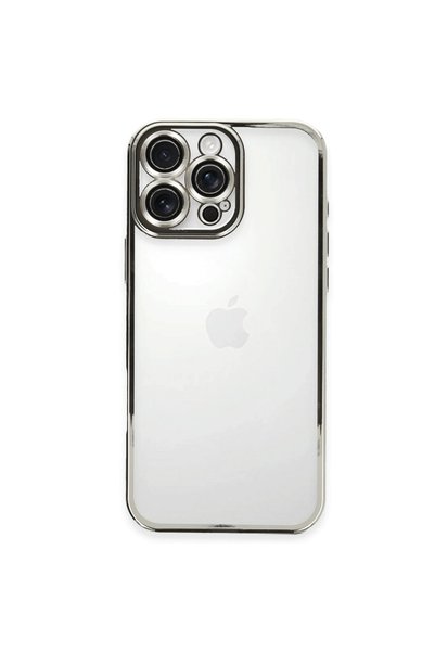 Generic Brand Apple iPhone 16 Pro Max Case Razer Lens Silicone - Silver