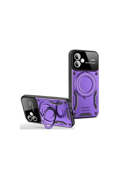 ArkhenX Samsung Galaxy A05 Case Joy Lens Stand Cover - Purple