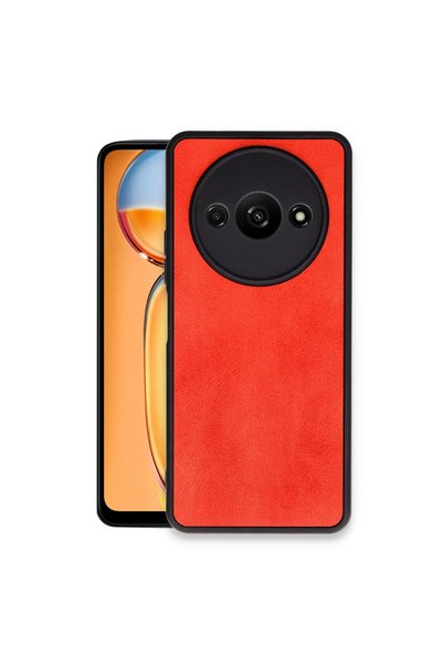 ArkhenX غطاء جلدي لهاتف Xiaomi Redmi A3 4G - أحمر