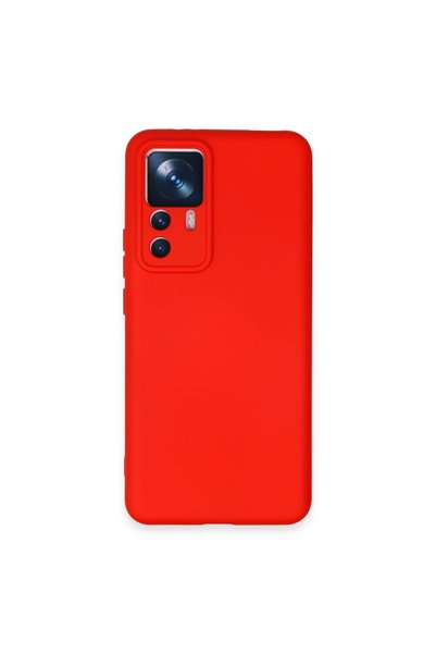 ArkhenX حافظة هاتف Xiaomi Mi 12t Pro مصنوعة من السيليكون المخملي النانو - أحمر