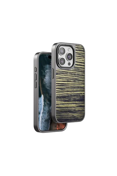 ArkhenX Etr Venco Apple iPhone 14 Pro Wave Cover - Dark Brown Tic