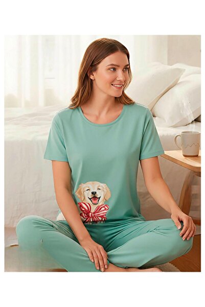 Mihra Γυναικείο Σετ Πιτζάμες Μιλάνο με κοντό μανίκι Lycra 50125Y - 1 Τεμάχιο