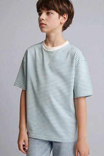 DeFacto Oversize Crew Neck Short Sleeve T-Shirt for Boys H3497A826Hs