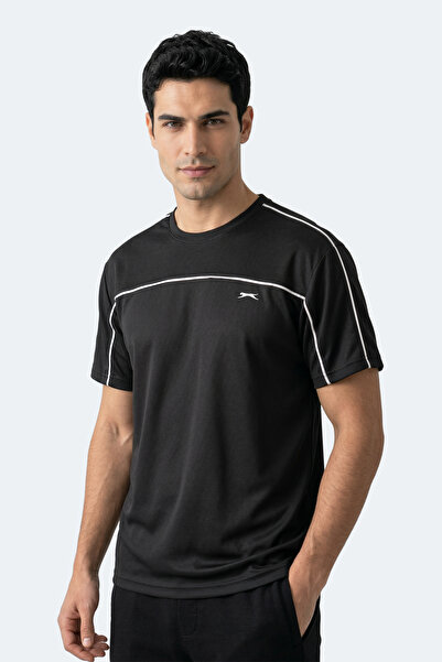 Slazenger Αθλητικό T-Shirt - Μαύρο - Κανονική εφαρμογή