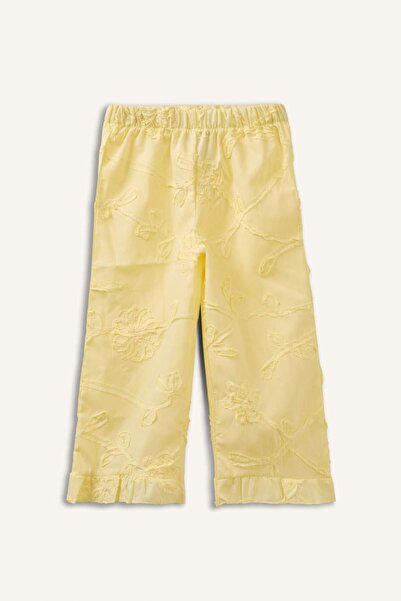 DeFacto Wide Leg 3D Poplin Pants Baby Girl H4737A526Sm