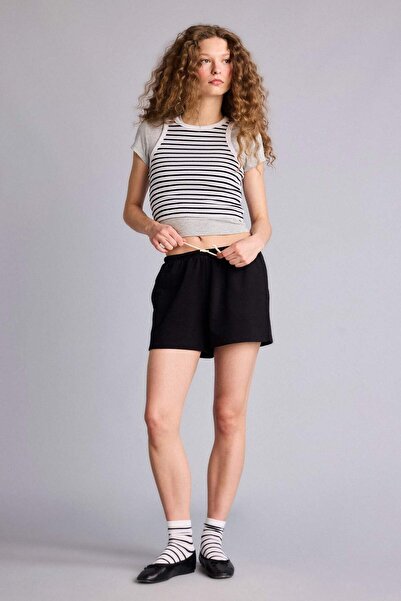 DeFacto Σορτς - Μαύρο - Δεν προσδιορίζεται