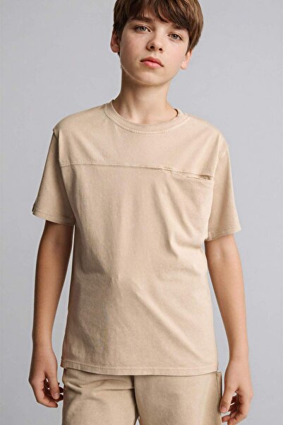DeFacto New Regular Fit Crew Neck Short Sleeve T-Shirt for Boys G9417A826Sm