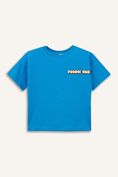DeFacto Oversize Puff Printed Short Sleeve T-Shirt Baby Boy H1257A526Sp