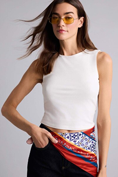 DeFacto Φανελάκι - Λευκό - Casual