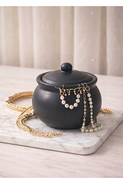 mz mazalinda Jewelry Box Decorative Jewellery Storage Container with Lid Mini...
