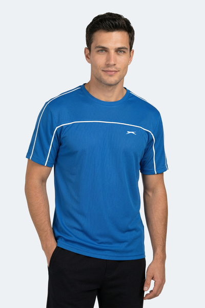 Slazenger Αθλητικό T-Shirt - Μπλε - Κανονική εφαρμογή
