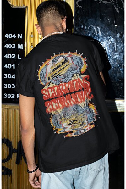 SEVBANO Scorpions rok metal muzički bend, majica sa leđnim printom, unisex, v...
