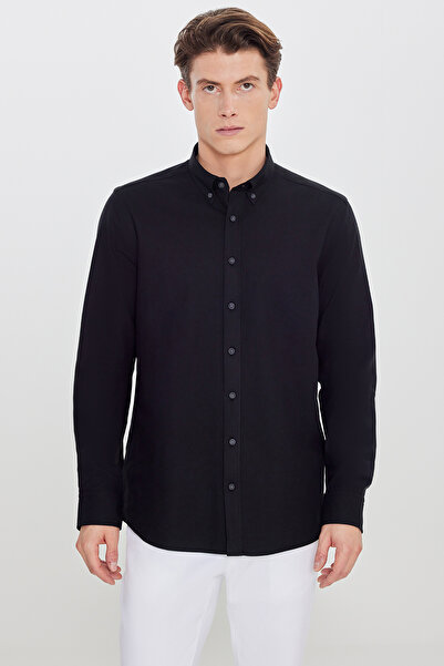 ALTINYILDIZ CLASSICS Πουκάμισο - Μαύρο - Επιχείρηση
