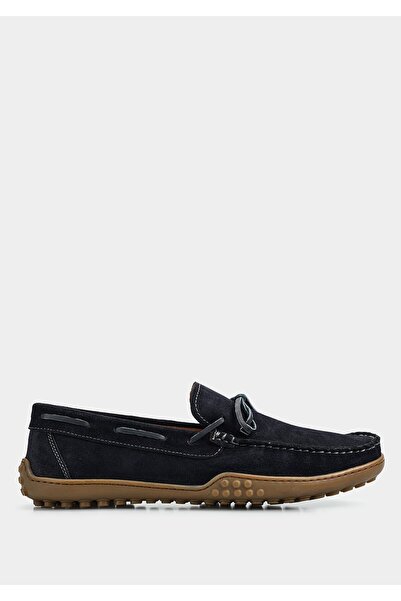 Provoq أحذية رجالية من الجلد باللون الأزرق الداكن