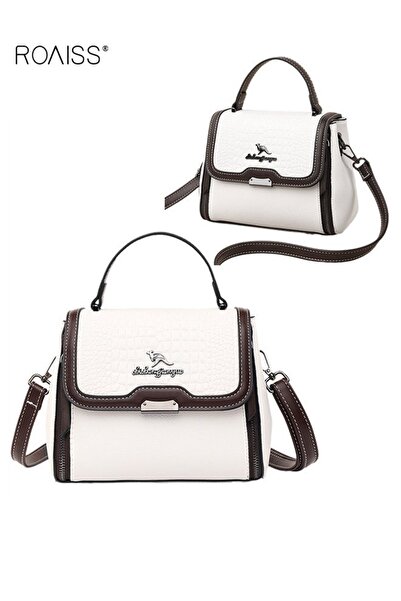 ROAISS Women Stylish Handbag with Top Handle, Small Shoulder Bag with Adjusta...