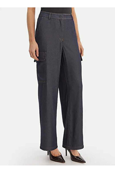 Guess Normal Bel Relaxed Mavi Kadın Pantolon W6RB65WL842-FB6C