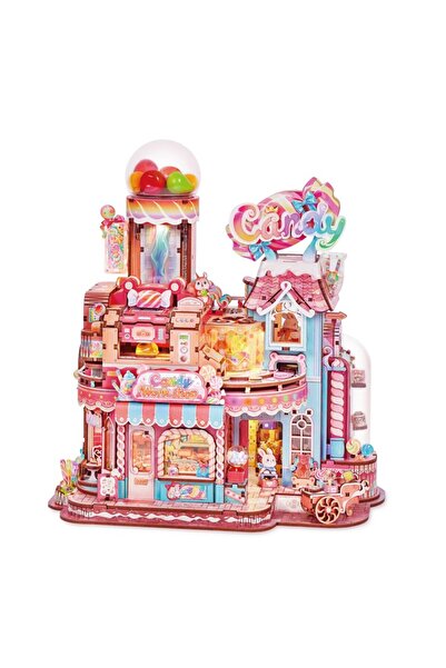 Tonecheer Τρισδιάστατο Παζλ, DIY Μινιατούρα Σπιτιού Εργαστήριο Ζαχαρωτών, Ton...