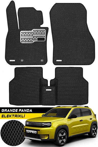 TORPEDO Fiat Grande Panda Elektrikli 2026 Uyumlu Hücreli Premium Eva Paspas S...