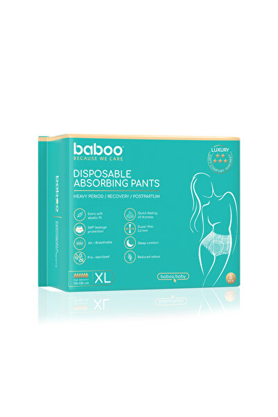 Baboo Σετ απορροφητικών εσώρουχων μιας χρήσης - 5 τεμάχια, μέγεθος XL