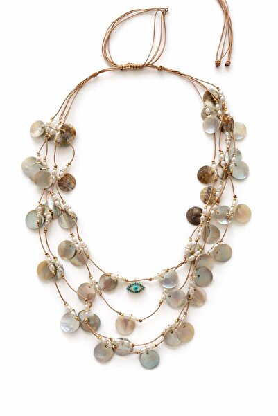 Venus Design Pearlescent Multi-Layered Necklace