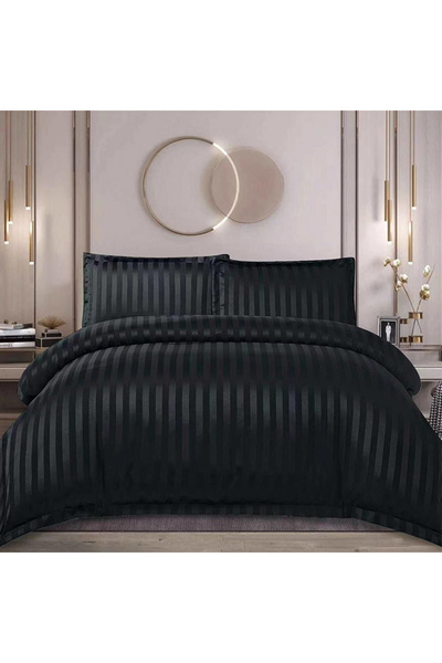 OEM Lenjerie de pat damasc cu elastic pentru pat dublu 2 persoane, Finet, VLX...